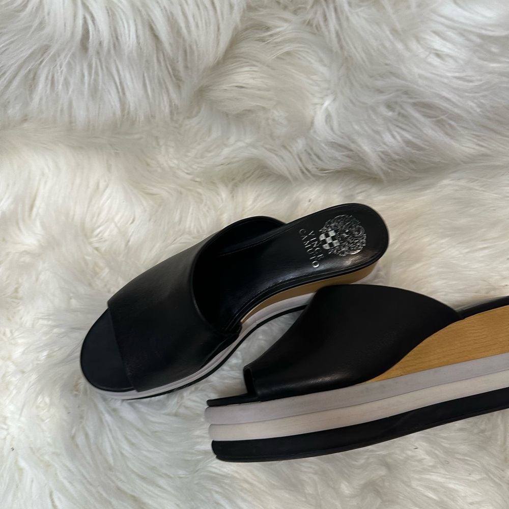 Vince Camuto Black Women's Slide Sandals - Picture 3 of 4